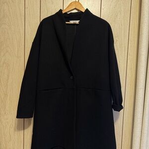 Oversized Black mac Coat